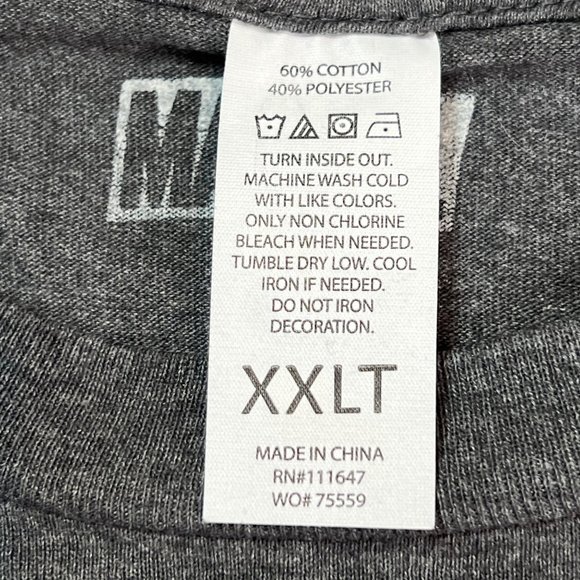 Marvel Shirt Mens XXLT Cloak Dagger Blue Yellow Graphic Tee Face Close Up Panels - Picture 4 of 8